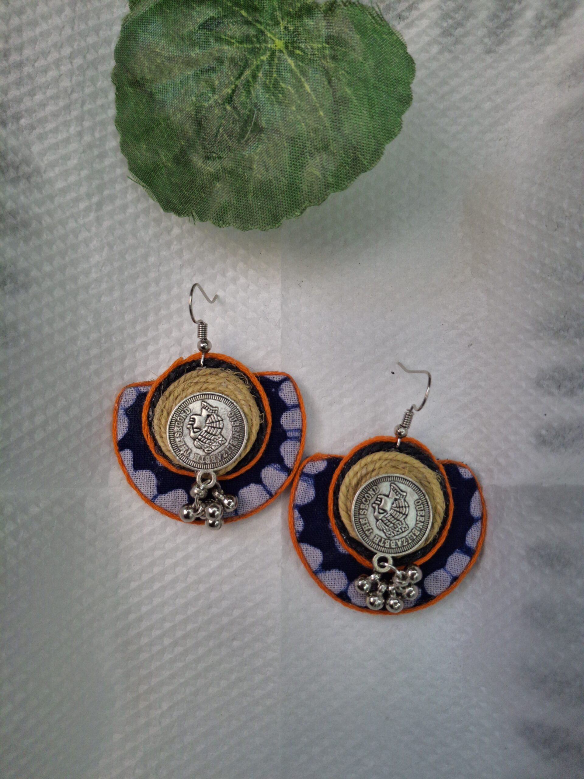 indigo folk charm earrings indigo folk charm earrings