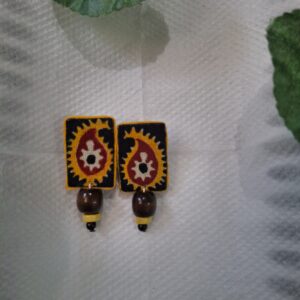 Home sunburst ajrakh studs